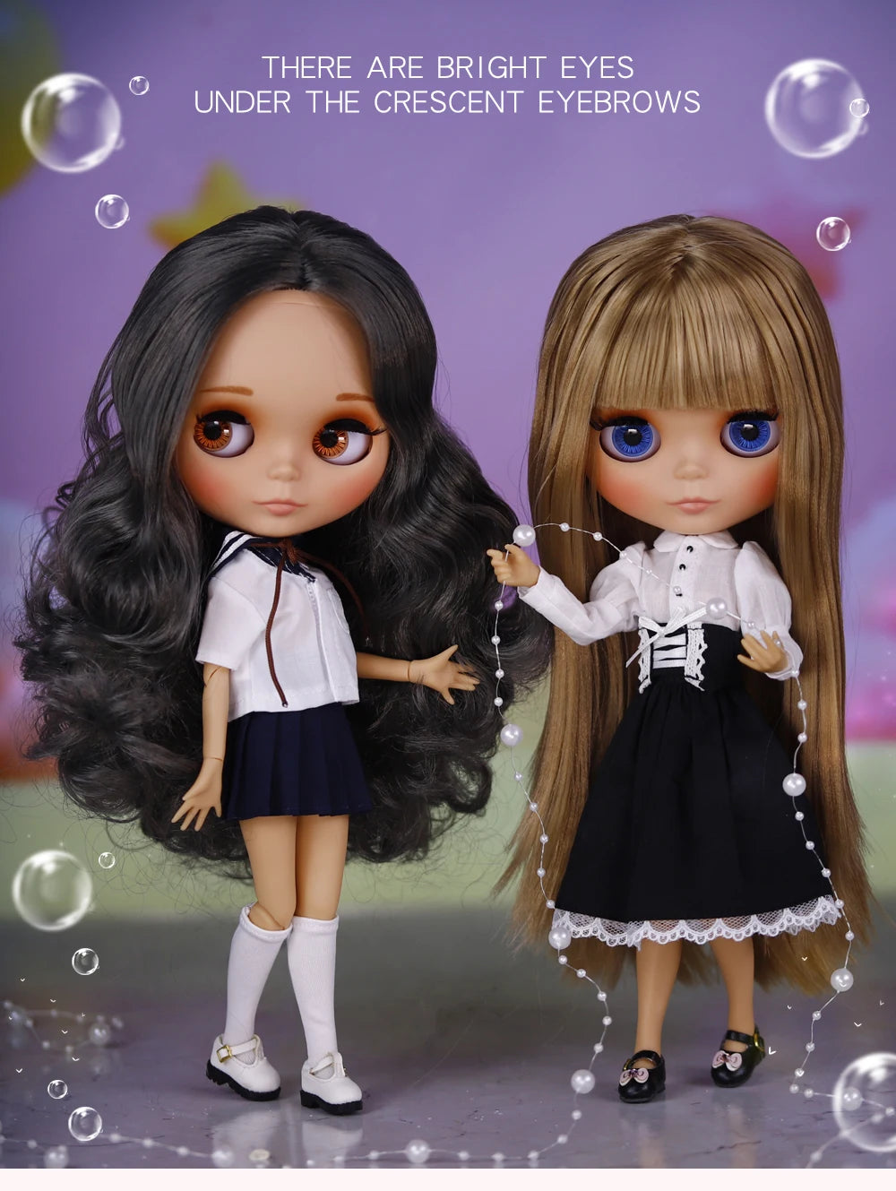 ICY DBS Blyth Doll Tan Skin Matte Face With Eyebrows Special Price 1/6 BJD JOINT body Neo Anime