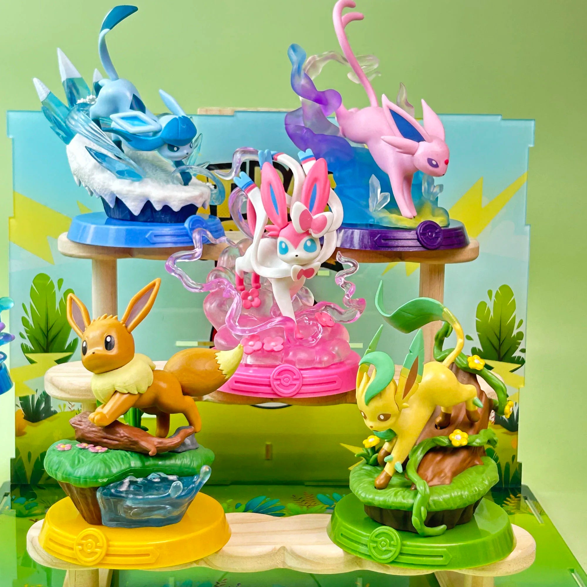 9 Style Pokemon Eeveelution Figures Espeon Sylveon Glaceon Leafeon Vaporeon Umbreon Flareon Anime Figure Pocket Monster Toy
