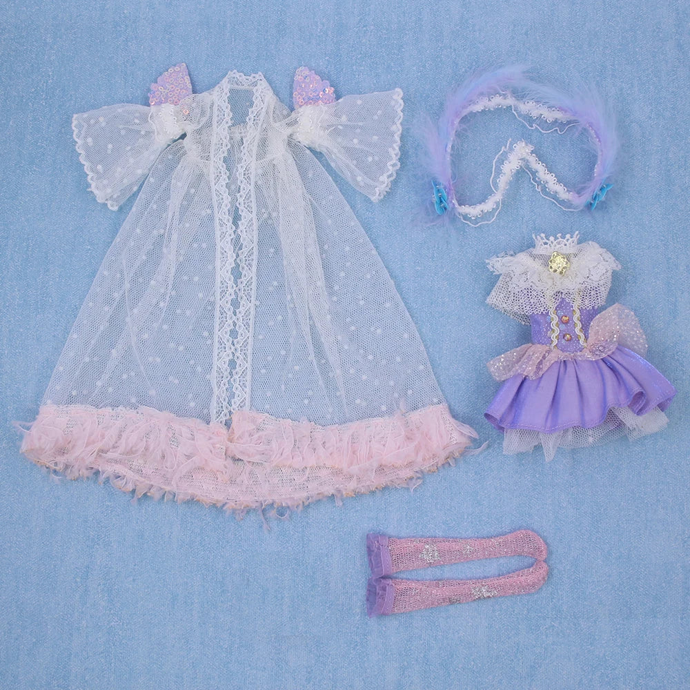 ICY DBS Blyth Doll 1/6 Clothing Joint Body Princess Dress Casual Clothing Toy Gift