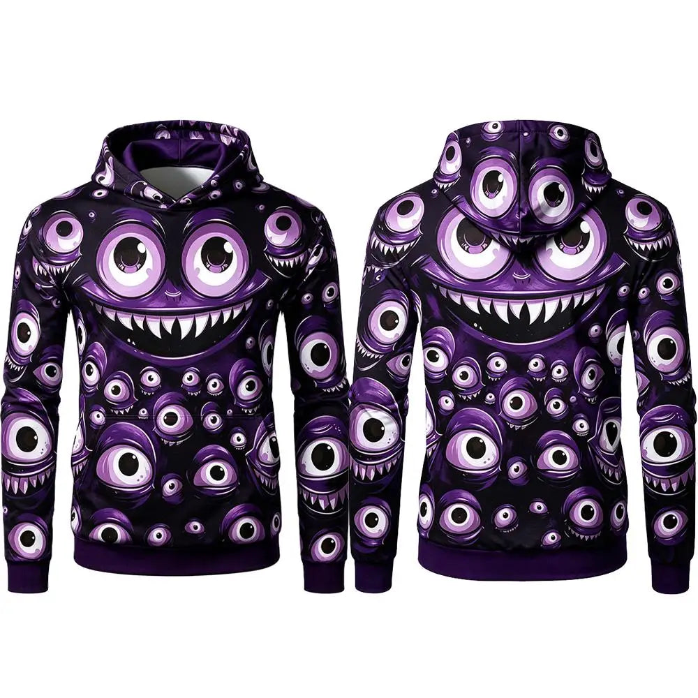 Halloween Monster Graphic Hoodie
