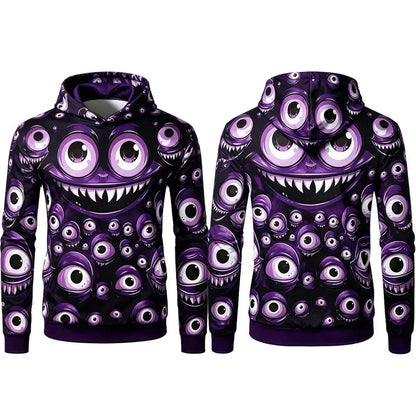 Halloween Monster Graphic Hoodie