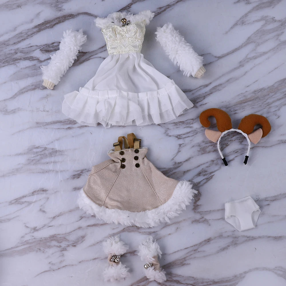 DBS 1/6  MMgirl Clothing Set compatible with the Tarot Doll MMGirl Zodiac Doll 30cm toy accessories.