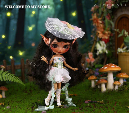 ICY DBS Blyth 1/6 Doll Hand drawn Elf Hand drawn Doll Set Including Elf Ears SD