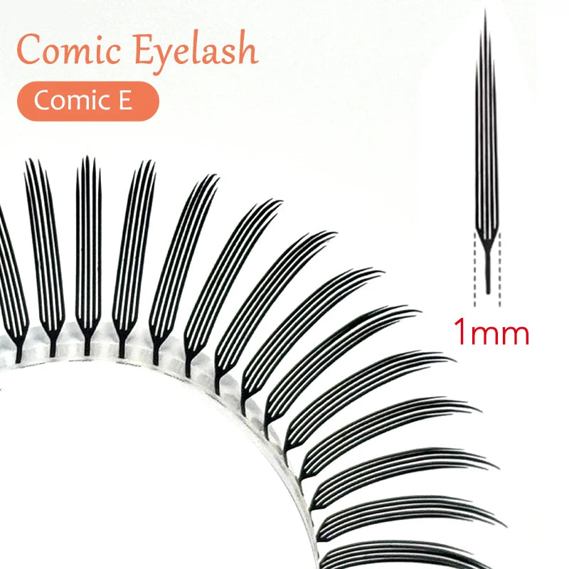 DIYDAY Narrow Anime Spire Lashes Premade Fans for Eyelash Extension Comic Spike False Mink Lashes Daily Natural Makeup Tool