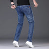 Men Fashion Straight Jeans Men 2026 New Stretch Slim Fit Pants Comfortable Soft Business Denim Trousers Male Brand Clothing