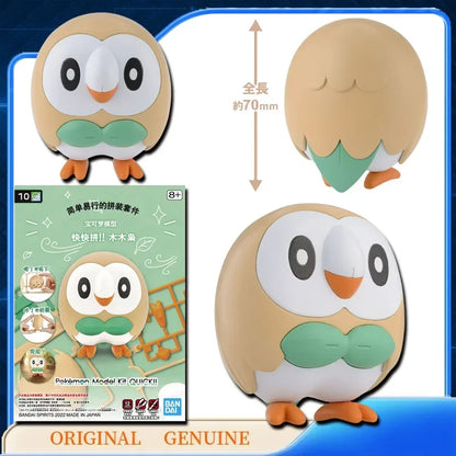 Bandai Original Genuine POKEMON MODEL KIT QUICK 1 21 22 23 Anime Action Figures Toys Kids Gift Assembly Model Collect Ornaments