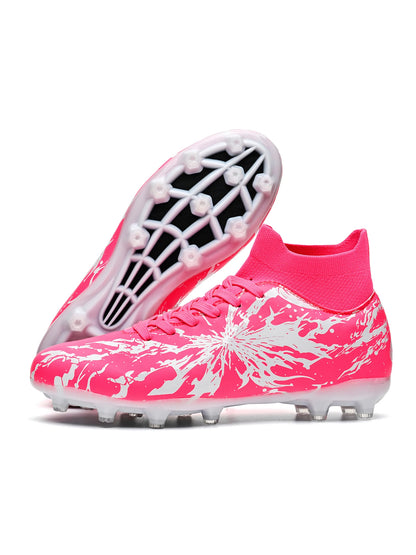 Match Focused AG FG Soccer Shoes High Density PU Fabric Solid TPU Stud Sturdy Structure For Amateur Natural Grass Competitions