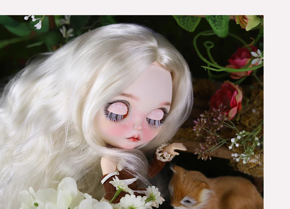 ICY DBS Blyth 1/6 Doll Hand Painted Set Forest Fairytale Frosted Face Doll SD BJD