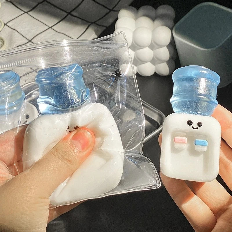 Squishy Water Dispenser Squeeze Toy Funny Stress Relief Decompression Fidget Toy for Adults and Friends Squeeze Anti Stress Toy