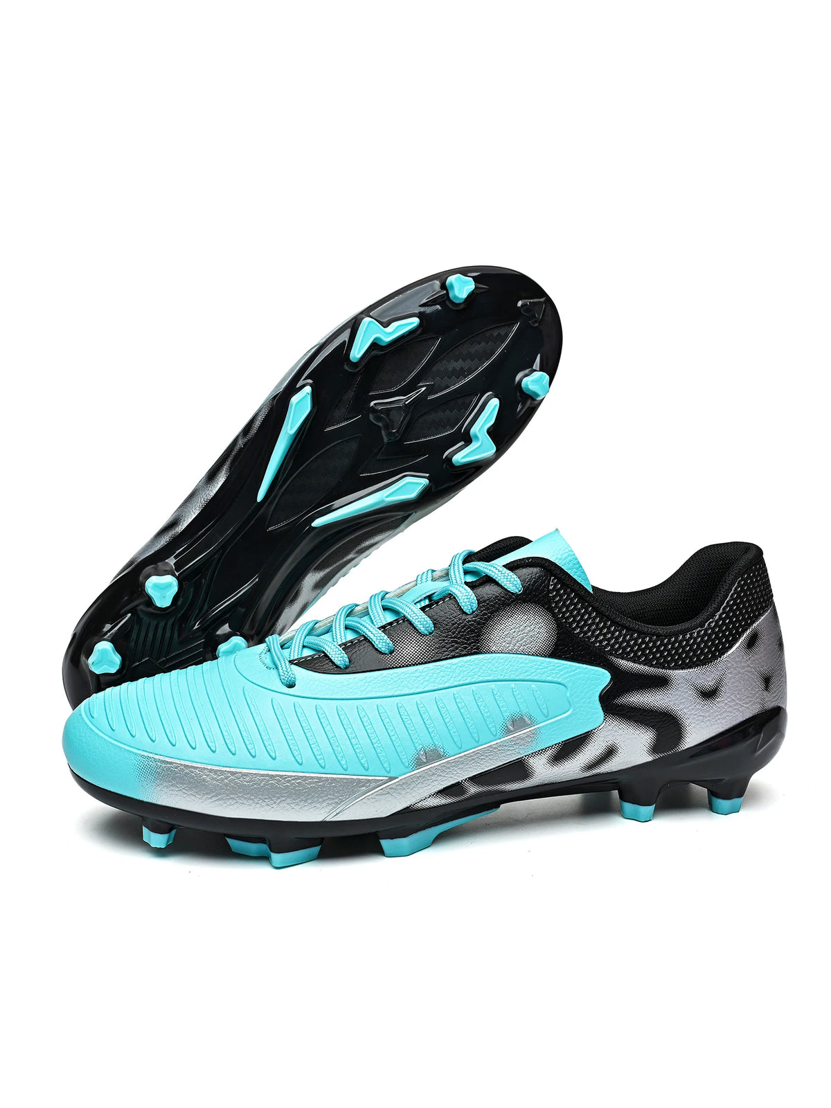 Men AG FG Football Cleats Soft PU Upper Reinforced Stud Structure For Adult Outdoor Lawn Football Match And Training