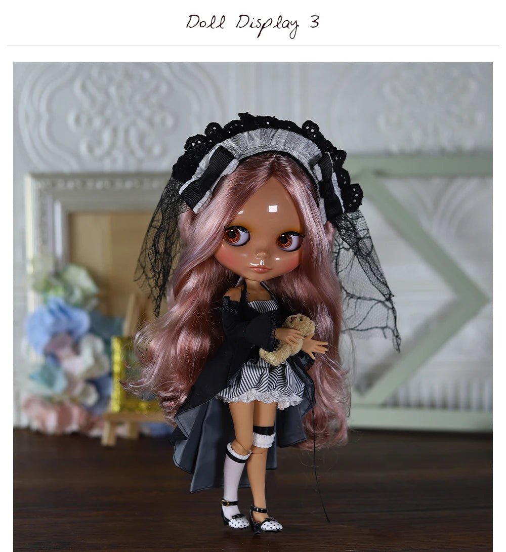 ICY DBS Blyth doll White Skin Glossy face Matte face Joint body with hand set A&B 1/6 bjd suitable diy makeup Special price