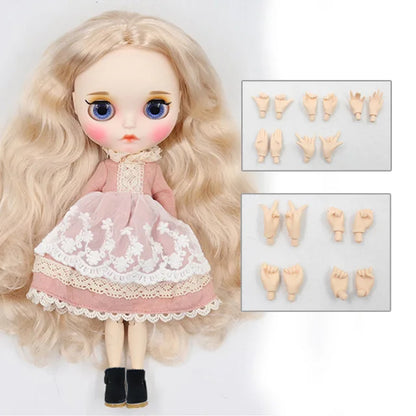 ICY DBS Blyth Doll 1/6 toy bjd matte face customized face joint body custom doll 30cm girls gift anime