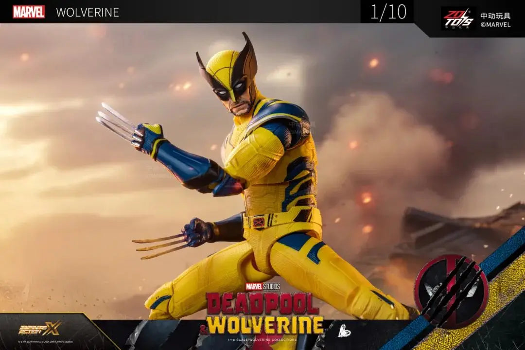 ZD Toys Deadpool & Wolverine Action Figure Deadpool 3 Movie Figure Toy Deadpool & Friend Collection Mode Statue Christmas Toys