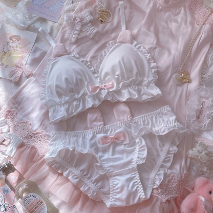 Women's Rabbit-Ear Triangle Bra Set