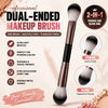 Makeup Brush, Powder Brush, Blush Brush, Loose Powder Brush, Exquisite Professional Metal Handle, Double-head Design, with Box