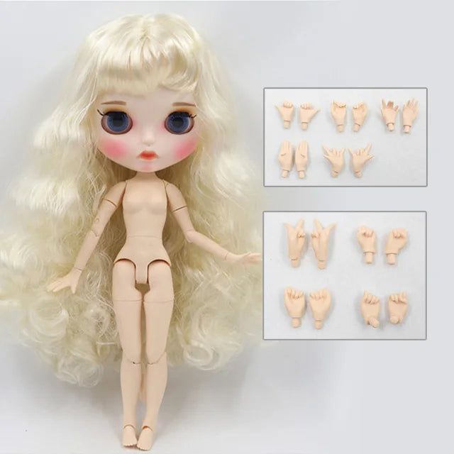 ICY DBS Blyth Doll 1/6 toy bjd matte face customized face joint body custom doll 30cm girls gift anime
