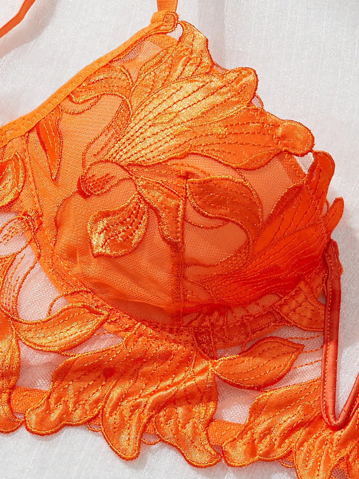 Women's Floral Lace Bra & Brief Set
