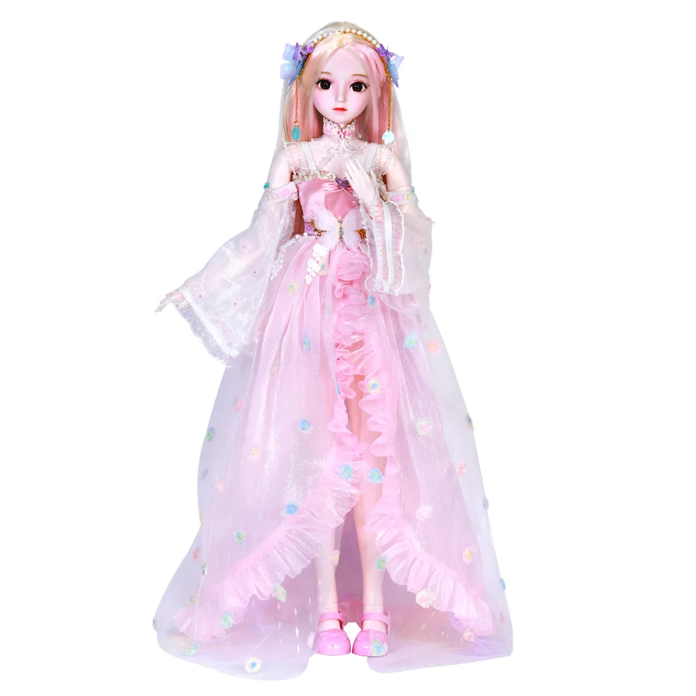 Special Price DBS 1/3 BJD Doll 62cm Height Mechanical Joint Body With Full Makeup Hair Eyes Clothes Toy Gift