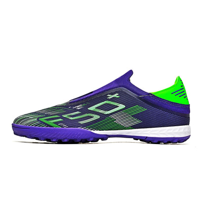 Unisex Adult TF Soccer Shoes Air-permeable PU Blended Fabric Dense Rubber Stud Anti-slip Wearproof Artificial Turf Daily Trainin