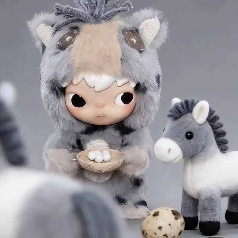 POP MART LABUBU Have A Good Run Series Vinyl Plush Pendant Trendy Blind Box Toys Mystery Box Guess Action Figure Surprise
