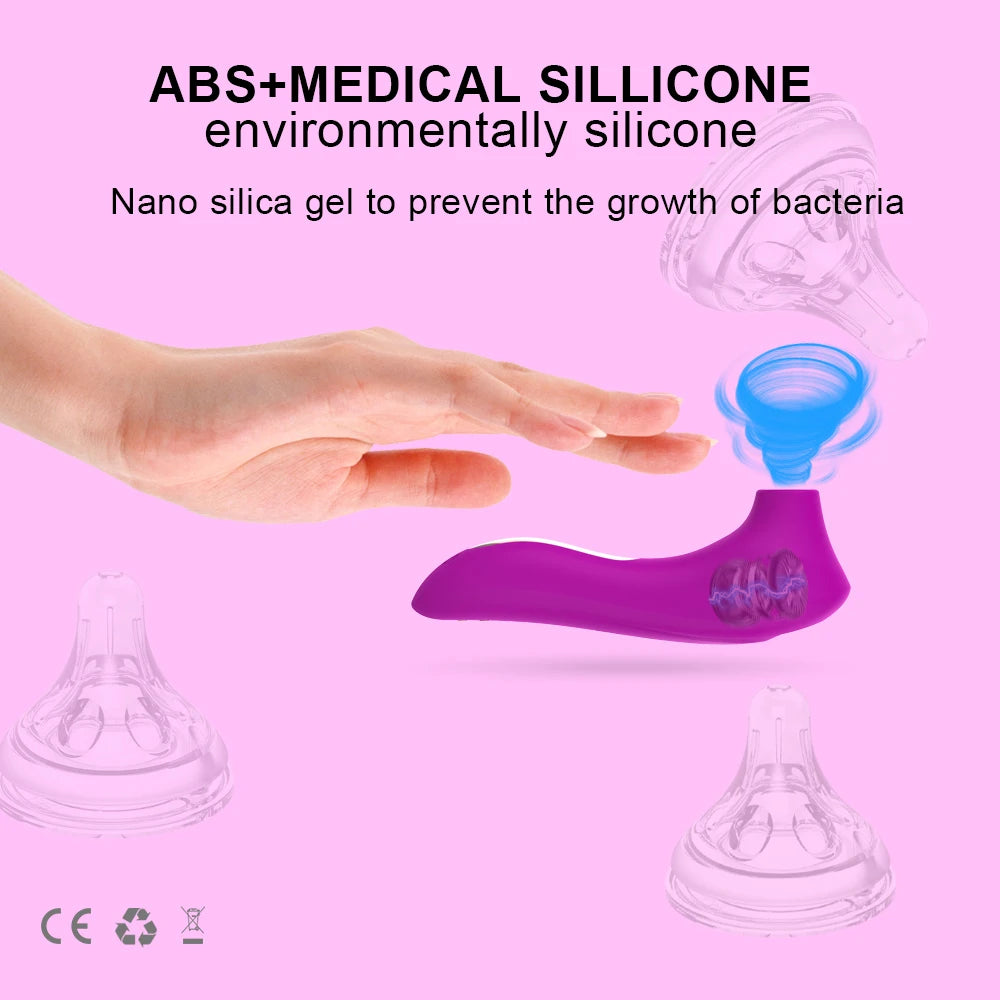 Sucker Clitoris Sucking Adult Supplies Vibrator Female Clit Oral Stimulator Nipple Vagina Sex Toys for Women Masturbator Product