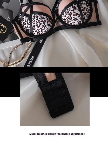 Women's Leopard Print Bra Set