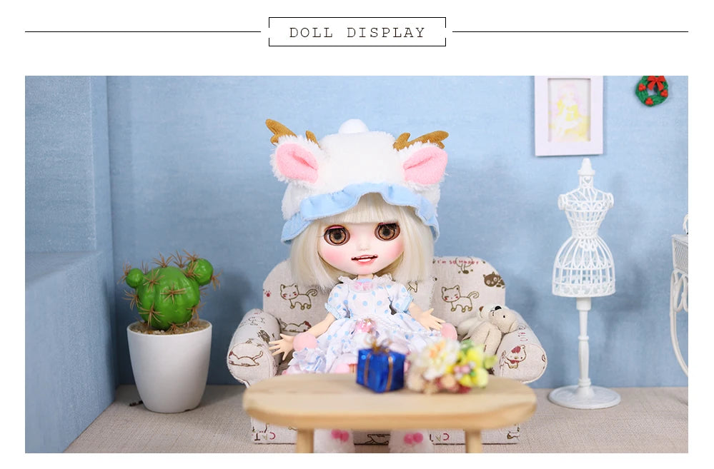 ICY DBS Blyth Doll 1/6 Clothing Joint Body Princess Dress Casual Clothing Toy Gift