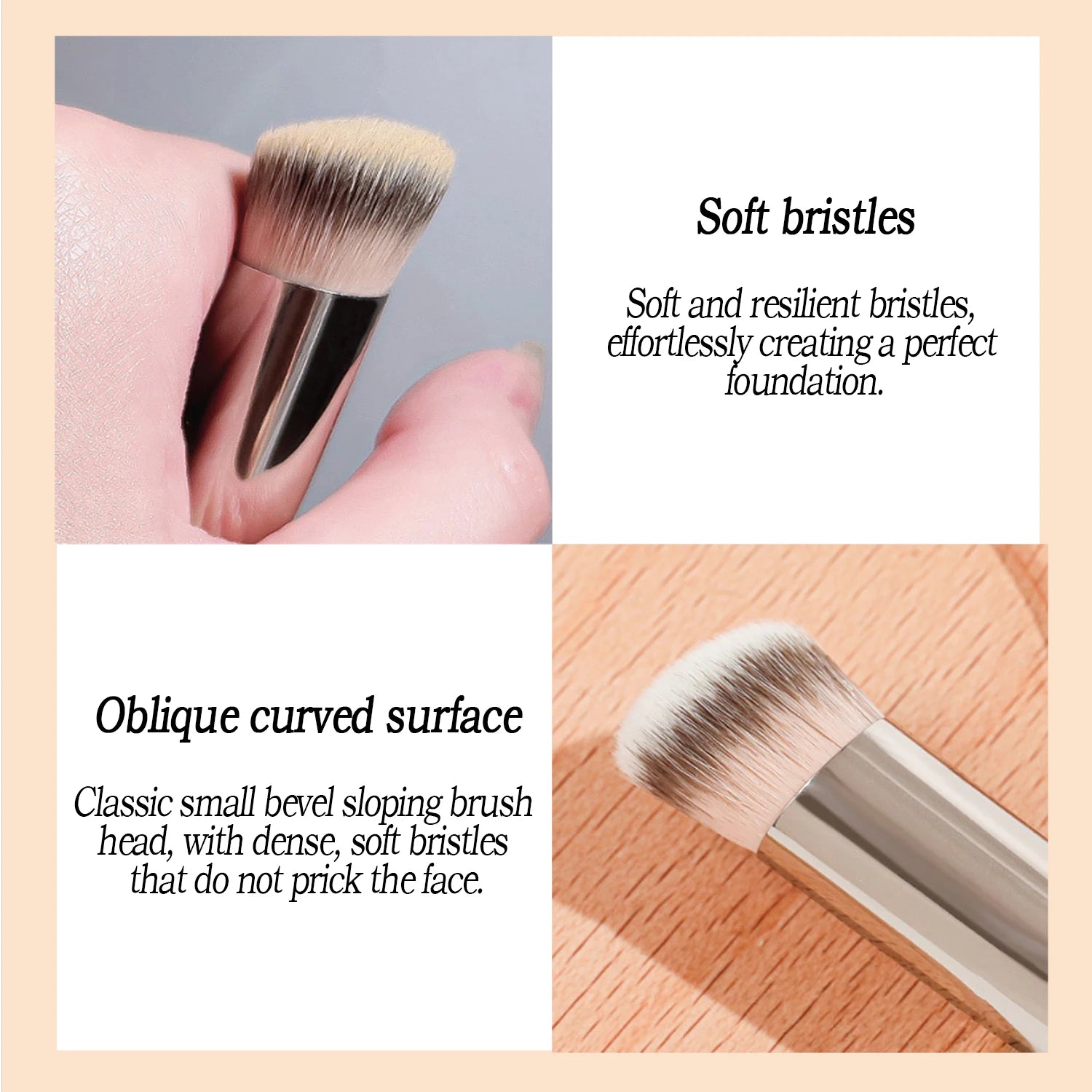 Concealer brush, dark circles, tear troughs, precision concealer brush, flat head concealer brush