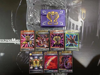 Original Bandai Kamen Rider Ryuki Csm Belt V Buckle Dragvisor Box Insert Card Ryuga Ouja Anime Collect ID Card Pack Boy'S Gift