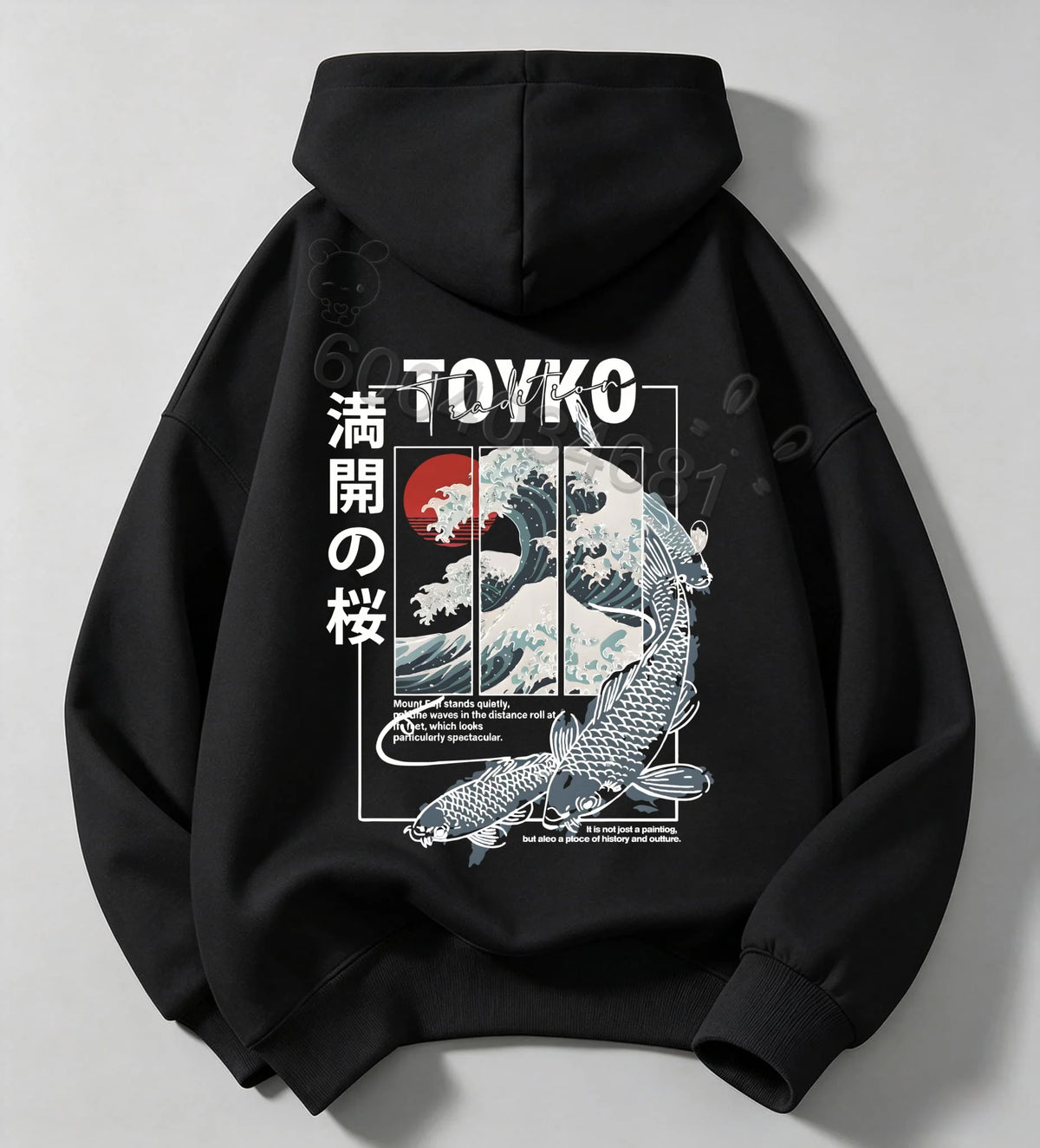 American Retro Cartoon Print Children'sCasual Long-Sleeved Hooded Shirt-Korean Version Warm and Comfortable Boys' and Girls' Top