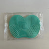 Apple Shaped Silicone  Makeup Brush Cleaning Pad-Efficient & Portable & Reusable Makeup Brush Cleaning Mat With Suction Cup