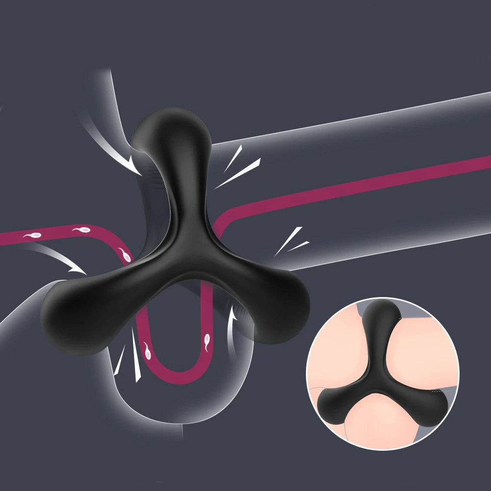 Penis Ring Reusable Silicone Semen Cock Ring Penis Enlargement Delayed Ejaculation Sex Toys For Men