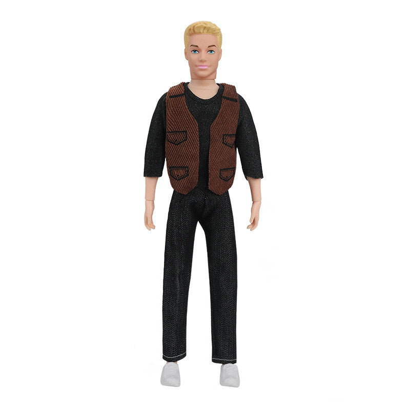 30cm Fashion Ken Doll Full Set 1/6 Multi Jonts Movable Boyfriend with Clothes Suit Children Dress Up Toys