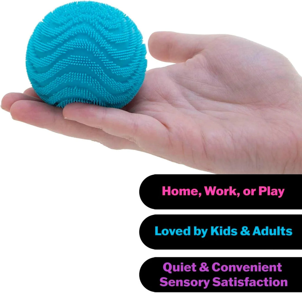 NeeDoh Fuzz Ball Blind Box Series, Soft Stress Relief Fuzzy Ball, Desktop Ornament Fun Squishy Toy for Pressure Relief
