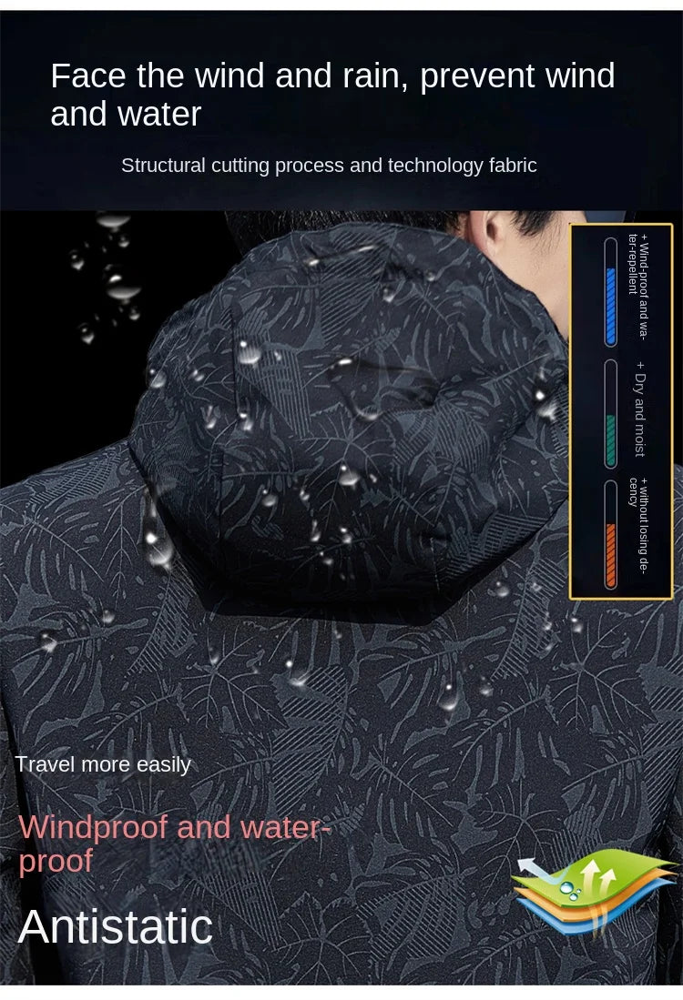 Men's Casual Zip-Up Windbreaker