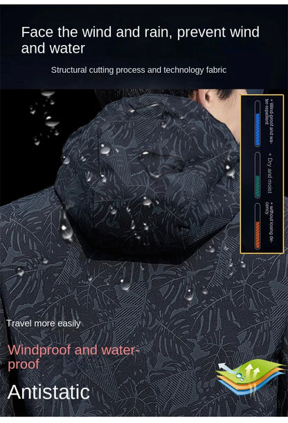Men's Casual Zip-Up Windbreaker