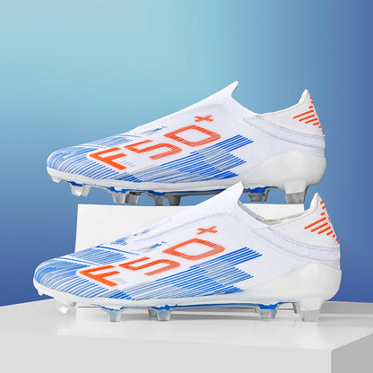 Ultra Light AG FG Football Shoes Sweat-proof PU Fabric Wear-resistant TPU Sole Snug Fit Unisex Natural Grass Practice Sneakers
