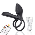 Vibrating Cock Ring Adult Sex Toys for Men, Penis Ring Vibrator with Clitoral Stimulator, APP Remote Control Male Couple Sex Toy