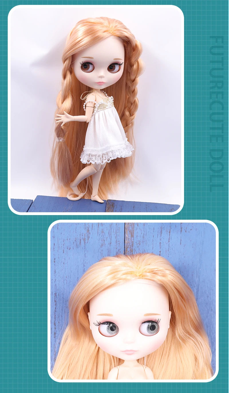 ICY DBS Blyth doll White Skin Glossy face Matte face Joint body with hand set A&B 1/6 bjd suitable diy makeup Special price