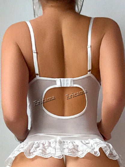 Women's Bow Lace-Up Lingerie Set