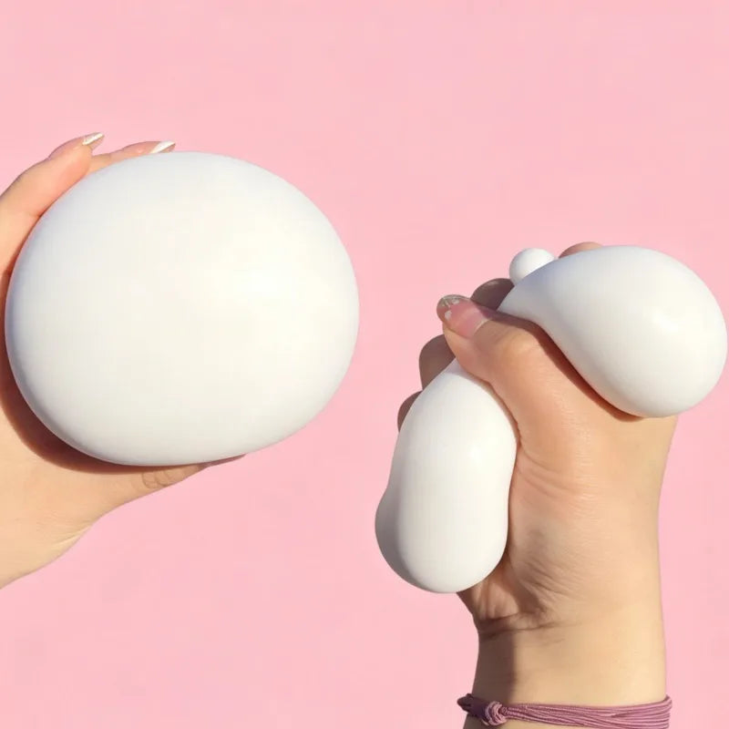 Squishy Bread Stress Ball Fidget Toy Soft Bun Squeeze Ball Stress Relief Slow Rising Sensory Toys for Adults Relaxing Gifts