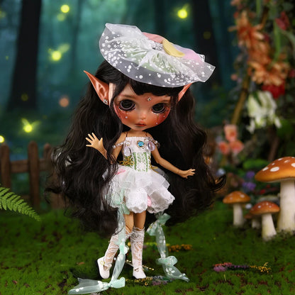 ICY DBS Blyth 1/6 Doll Hand drawn Elf Hand drawn Doll Set Including Elf Ears SD