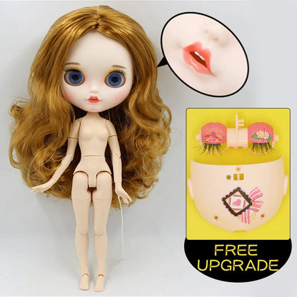 ICY DBS Blyth Doll 1/6 bjd ob24 toy joint body white skin custom doll customized face matte face 30cm toy girls gift