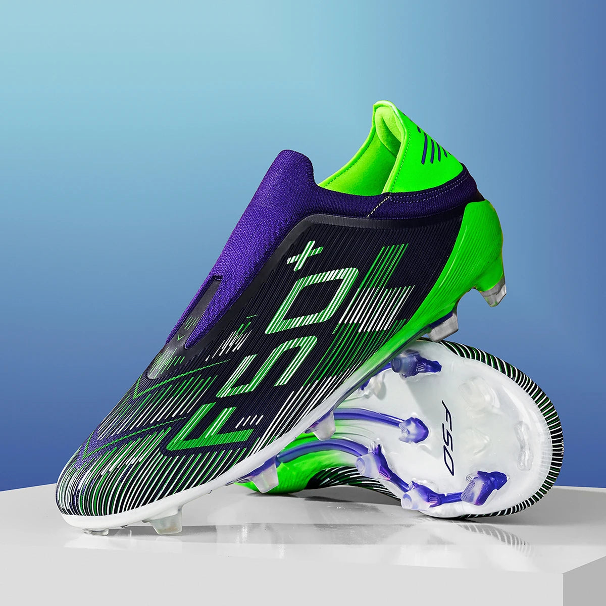 Ultra Light AG FG Football Shoes Sweat-proof PU Fabric Wear-resistant TPU Sole Snug Fit Unisex Natural Grass Practice Sneakers