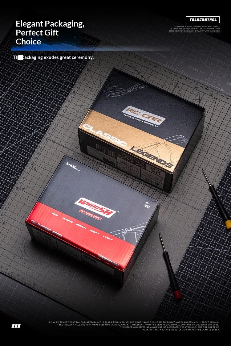 1:43 Mini RC Drift Car 2.4G High Speed Remote Control Racing Car Model Desktop Toy For Boys