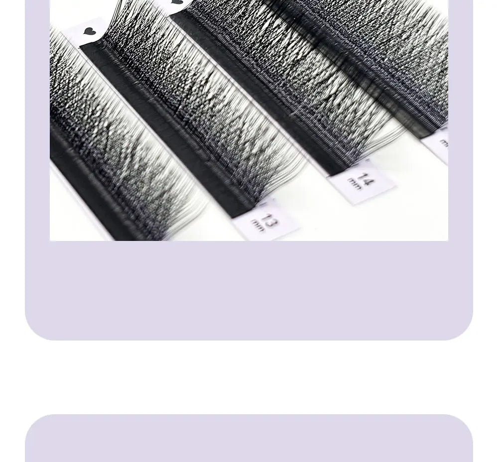 DIYDAY L / LU(M) / N 3D 4D 5D W Shape Eyelash Extension W Style Faux Mink Eyelashes Premade Volume Fan Lashes Supplies