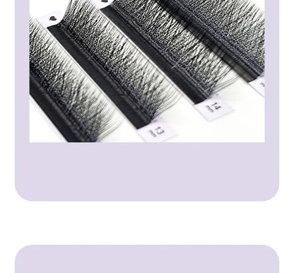 DIYDAY L / LU(M) / N 3D 4D 5D W Shape Eyelash Extension W Style Faux Mink Eyelashes Premade Volume Fan Lashes Supplies