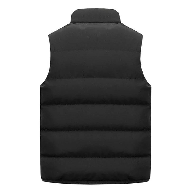 Men's Warm Zip-Up Padded Vest