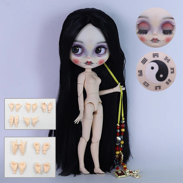 ICY DBS Blyth 1/6 Doll Hand drawn Set Zombie Set Long Eyelash Sleeping Eye Doll Set SD
