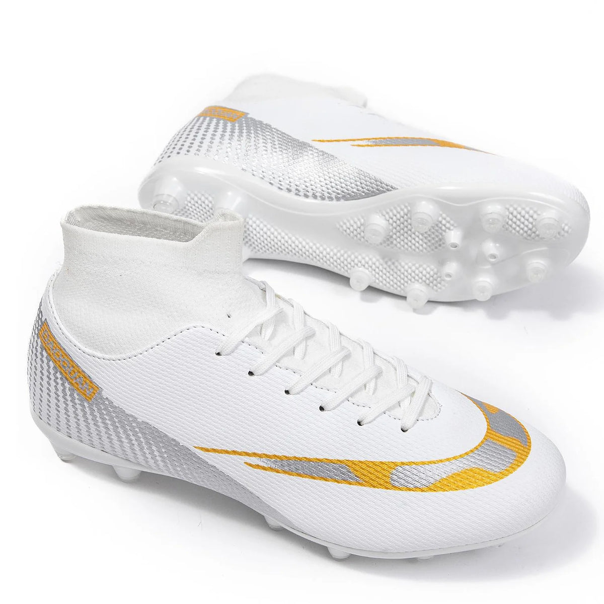 Unisex AG FG Firm Ground Soccer Cleats Wear Resistant PU Stable Studs For Men Outdoor Lawn Daily Football Sports Practice